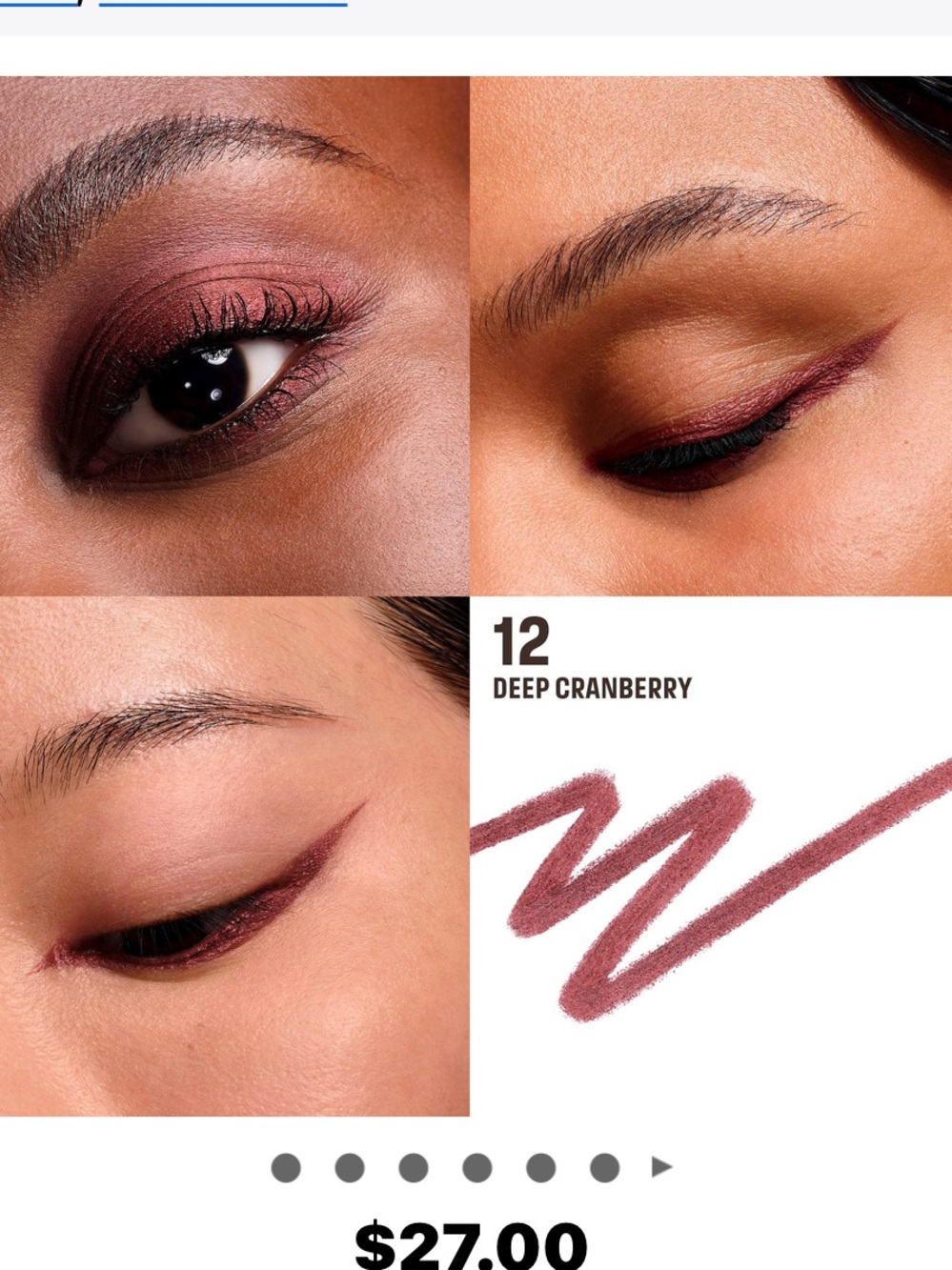 Makeup forever 12 deep cranberry Eyeliner Pencil